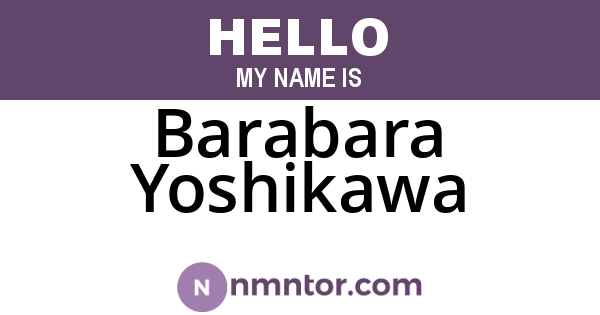 Barabara Yoshikawa