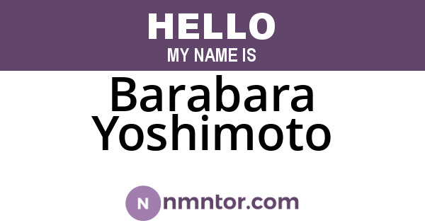Barabara Yoshimoto