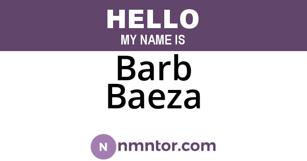 Barb Baeza