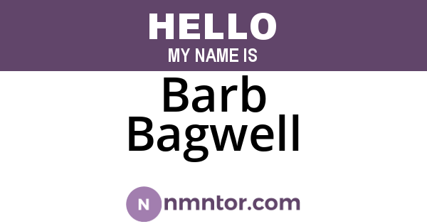 Barb Bagwell