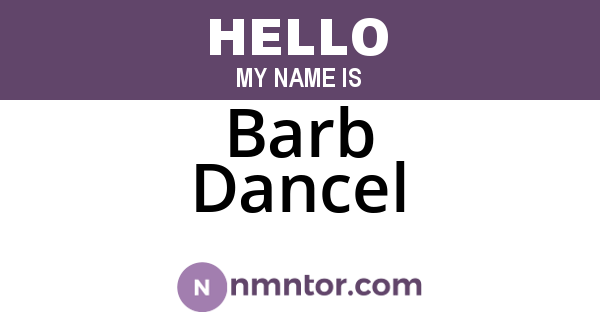 Barb Dancel