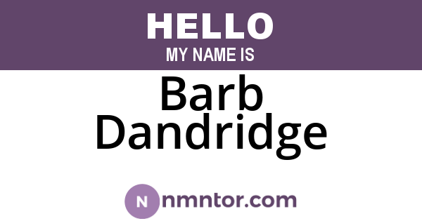 Barb Dandridge
