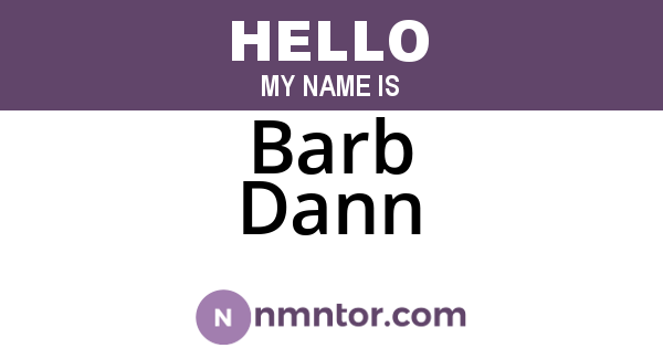 Barb Dann