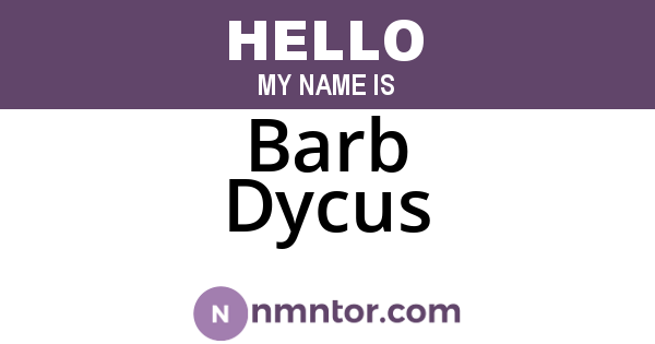 Barb Dycus