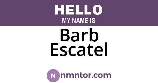Barb Escatel