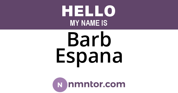 Barb Espana