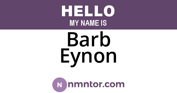 Barb Eynon