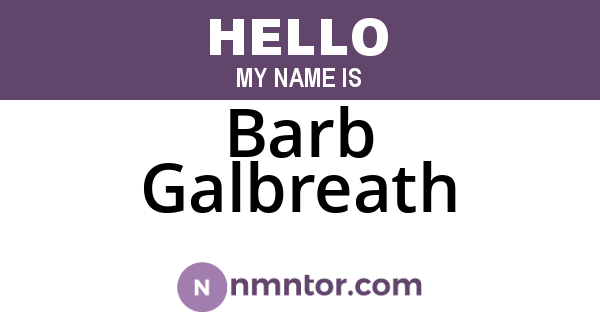 Barb Galbreath
