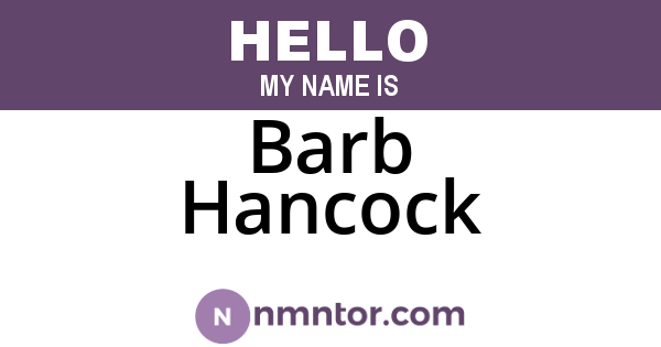Barb Hancock
