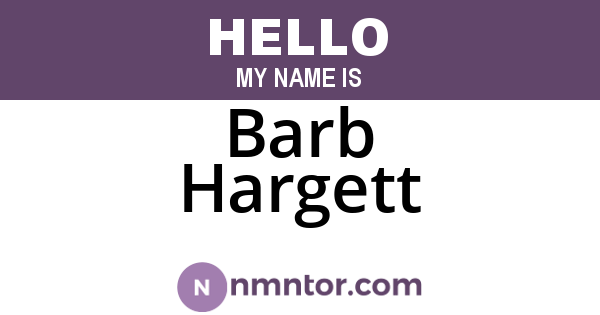 Barb Hargett