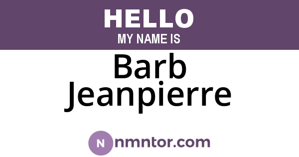 Barb Jeanpierre