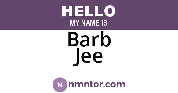 Barb Jee