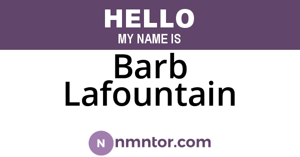 Barb Lafountain