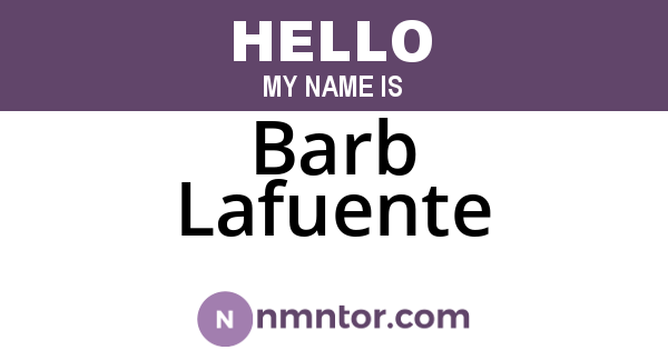Barb Lafuente