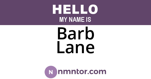 Barb Lane