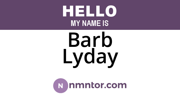 Barb Lyday