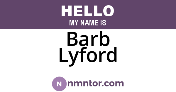 Barb Lyford