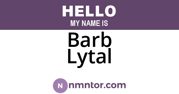 Barb Lytal