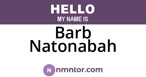 Barb Natonabah