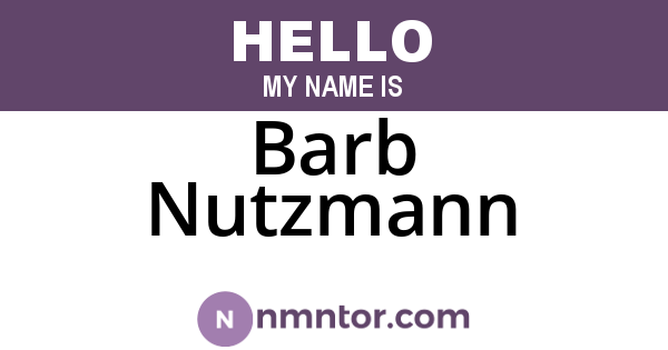 Barb Nutzmann