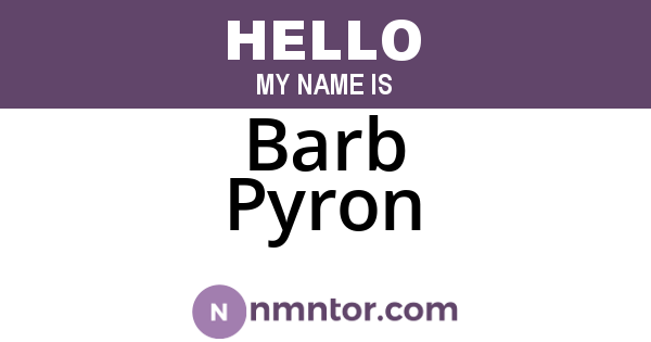 Barb Pyron