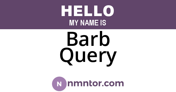 Barb Query