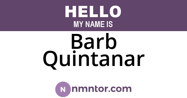Barb Quintanar