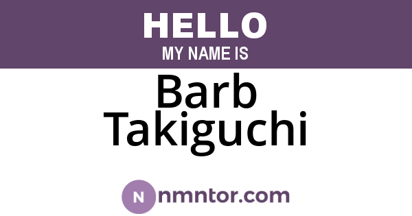 Barb Takiguchi