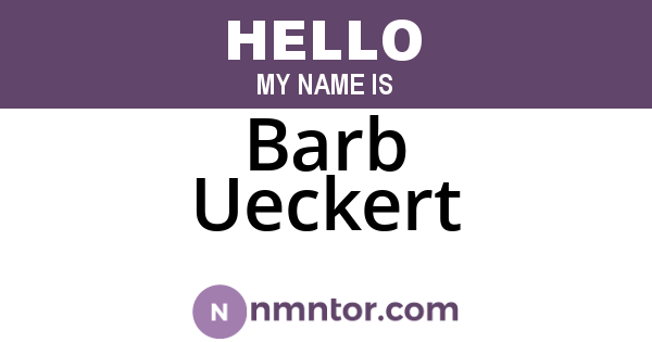 Barb Ueckert