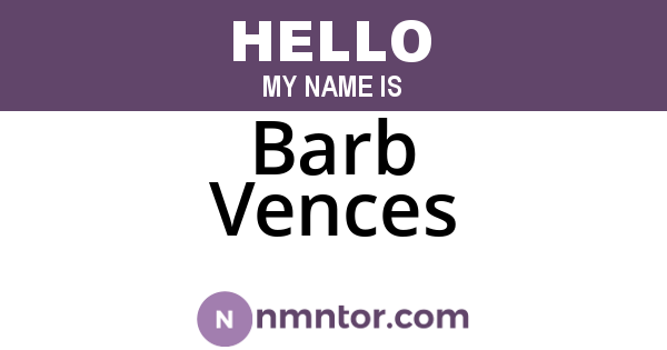 Barb Vences