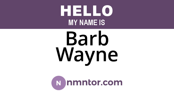 Barb Wayne