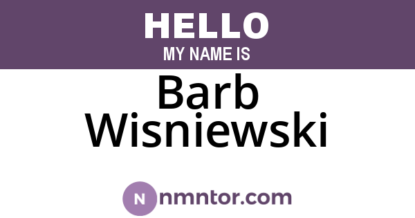 Barb Wisniewski
