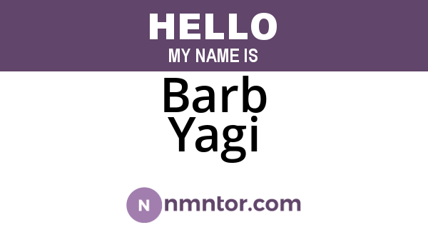 Barb Yagi