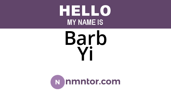 Barb Yi