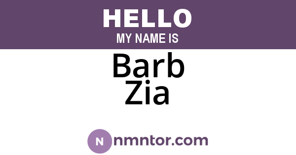 Barb Zia
