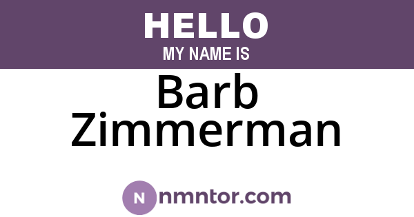Barb Zimmerman