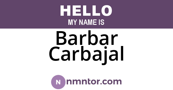 Barbar Carbajal