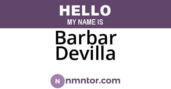 Barbar Devilla