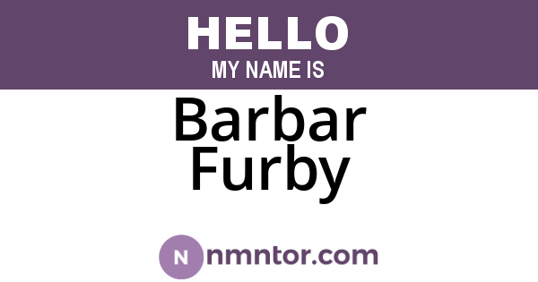 Barbar Furby
