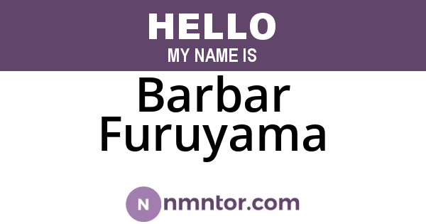 Barbar Furuyama