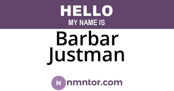 Barbar Justman