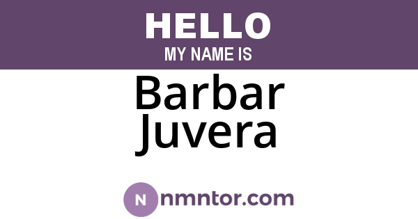 Barbar Juvera
