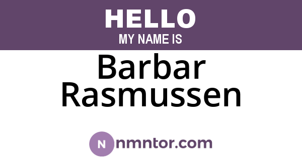 Barbar Rasmussen