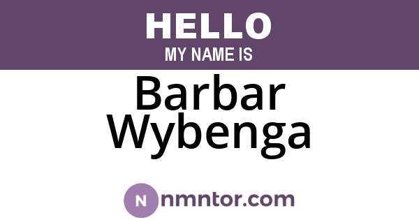 Barbar Wybenga