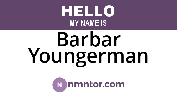 Barbar Youngerman