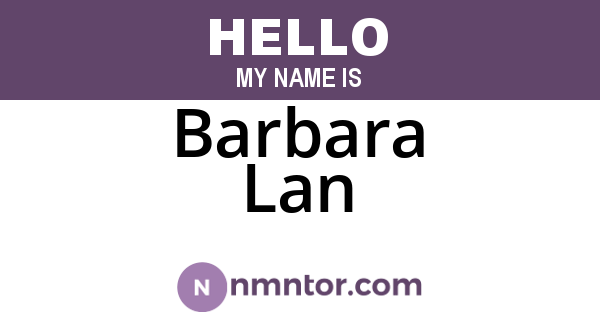 Barbara Lan