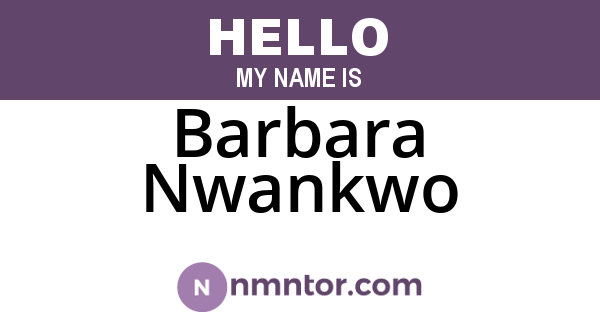 Barbara Nwankwo