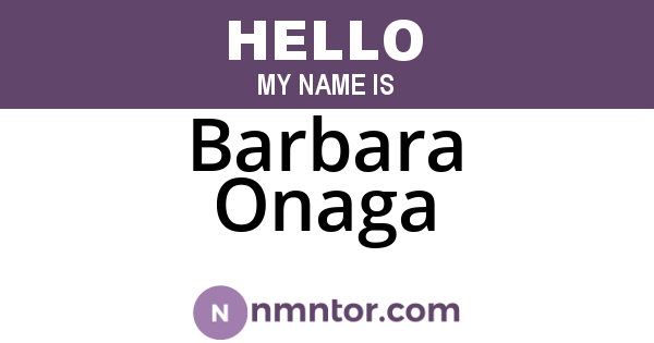 Barbara Onaga