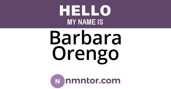 Barbara Orengo