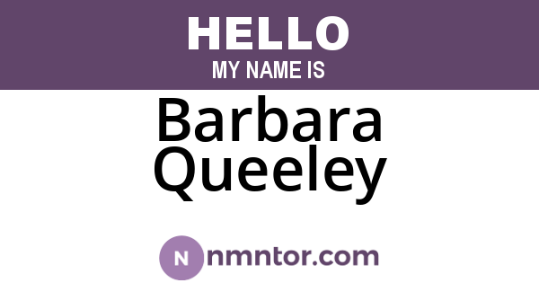 Barbara Queeley